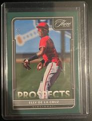 Elly De La Cruz [Emerald] #P-31 Baseball Cards 2022 Panini Three and Two Prospects Prices