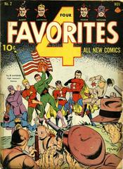 Four Favorites #2 (1941) Comic Books Four Favorites Prices