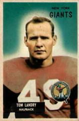 Tom Landry #152 Football Cards 1955 Bowman Prices
