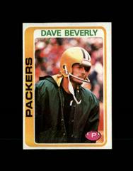 Dave Beverly Football Cards 1978 Topps Prices