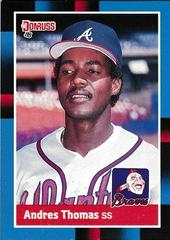 Andres Thomas #627 Baseball Cards 1988 Donruss Prices