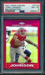 Larry Johnson [Red Refractor] Football Cards 2007 Topps Chrome Prices