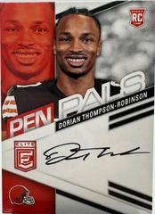 Dorian Thompson Robinson #PPDTR Football Cards 2023 Panini Donruss Elite Pen Pals Autographs Prices