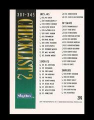 Back | Checklist 2: 266-345 Basketball Cards 1994 SkyBox Premium