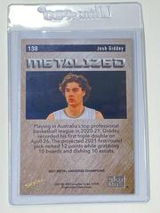 Back | Josh Giddey [Copper Metalized] Basketball Cards 2021 Skybox Metal Universe Champions
