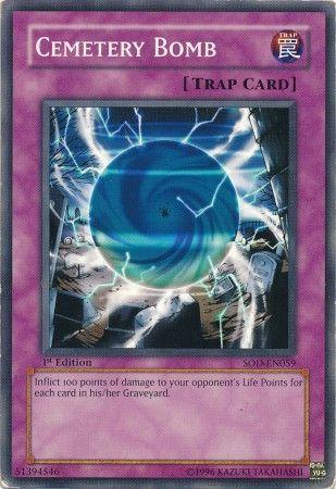 Cemetery Bomb [1st Edition] SOD-EN059 YuGiOh Soul of the Duelist