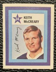 Keith McCreary #34 Hockey Cards 1970 Colgate Stamps Prices