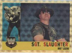 Sgt. Slaughter [Superfractor] Wrestling Cards 2006 Topps Heritage Chrome WWE Prices