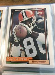 Patrick Rowe Football Cards 1992 Topps Prices
