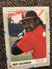 Ivan Calderon #14 Baseball Cards 1988 Fleer Star Stickers Prices