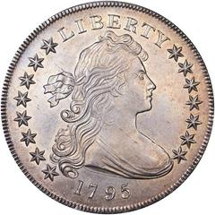 1795 $1 Draped Bust Silver Dollar (Centered Bust) PCGS MS62