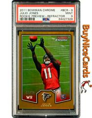 Julio Jones [Refractor] Football Cards 2011 Bowman Chrome Rookie Preview Prices