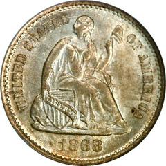 1868 S Coins Seated Liberty Half Dime Prices