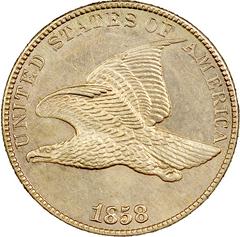 1858 [LARGE LETTERS] Coins Flying Eagle Penny Prices