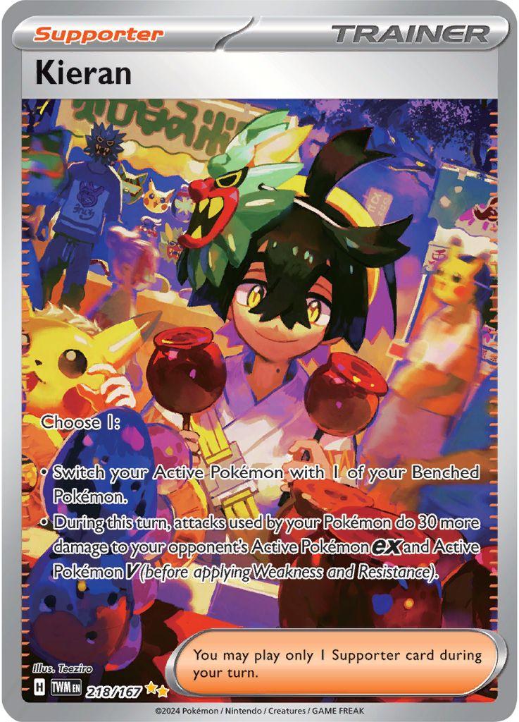 Kieran #218 Prices | Pokemon Twilight Masquerade | Pokemon Cards