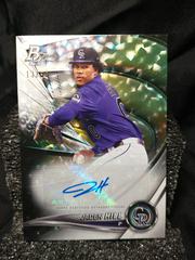 Jaden Hill [Ice Pattern Foil Autograph] #TOP-80 Baseball Cards 2022 Bowman Platinum Top Prospects Prices