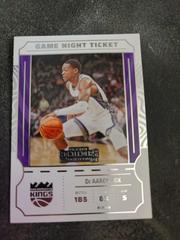 De'Aaron Fox #1 Basketball Cards 2022 Panini Contenders Game Night Ticket Prices
