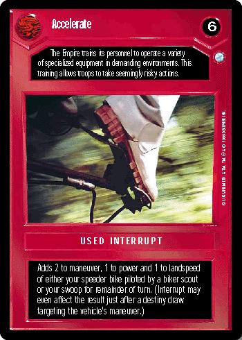 Accelerate [Limited] Star Wars CCG Endor