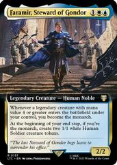 Faramir, Steward of Gondor [Extended Art] Magic Lord of the Rings Commander Prices