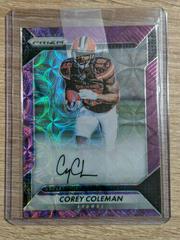 Corey Coleman [Purple Scope] #RA-CCM Football Cards 2016 Panini Prizm Rookie Autograph Prices