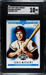 Eddie Mathews [Sapphire] #38 Baseball Cards 2007 Topps Triple Threads Prices