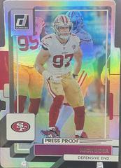 Nick Bosa [Press Proof Silver Die Cut] Football Cards 2022 Panini Donruss Prices