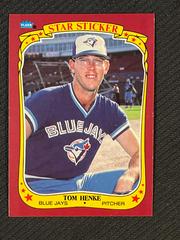 Tom Henke #54 Baseball Cards 1986 Fleer Star Stickers Prices