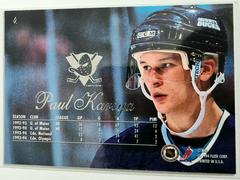 Backside | Paul Kariya [Flair] Hockey Cards 1994 Fleer