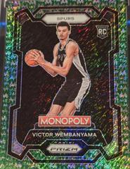 Victor Wembanyama [Green Millionaire Shimmer] #81 Basketball Cards 2023 Panini Prizm Monopoly Prices