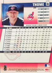 Rear | Jim Thome Baseball Cards 2002 Donruss Best of Fan Club