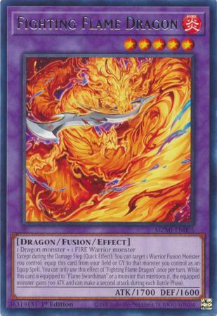 Fighting Flame Dragon MZMI-EN005 YuGiOh Maze of Millennia