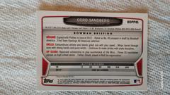 Back  | Cord Sandberg Baseball Cards 2013 Bowman Chrome Draft Picks & Prospects