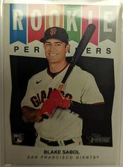 Blake Sabol #RP-13 Baseball Cards 2023 Topps Heritage Rookie Performers Prices