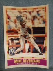 mike devereaux #114 Baseball Cards 1990 Sportflics Prices