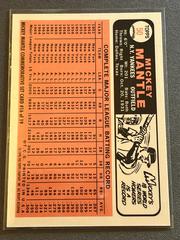 Back | 1966 Topps Reprint Baseball Cards 1996 Topps Mantle Reprint