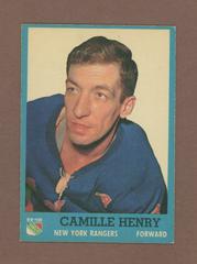 Camille Henry #62 Hockey Cards 1962 Topps Prices