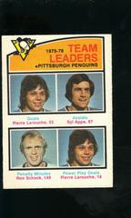 Penguins Team [Leaders] #392 Hockey Cards 1976 O-Pee-Chee Prices