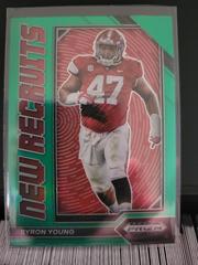 Byron Young [green] #NR-23 Football Cards 2023 Panini Prizm Draft Picks New Recruits Prices