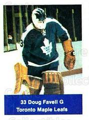 Doug Favell Hockey Cards 1974 NHL Action Stamps Prices