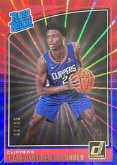 Shai Gilgeous Alexander [Red, Blue Laser] Basketball Cards 2018 Panini Donruss Prices