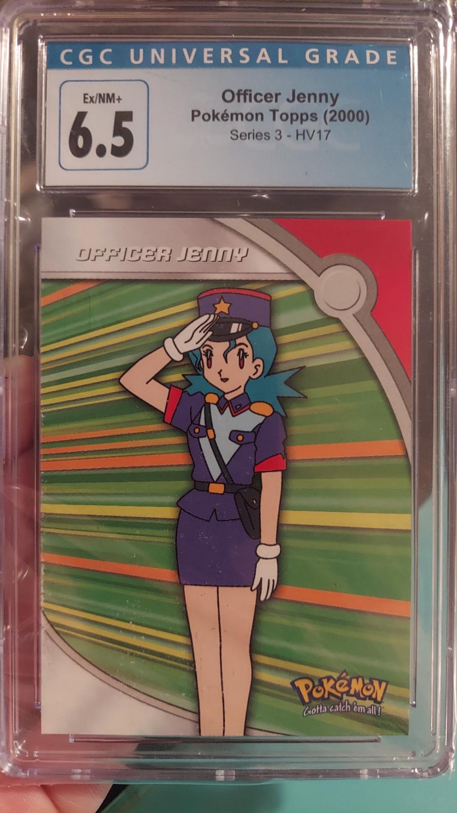 Officer Jenny #HV17 Pokemon 2000 Topps TV Heroes & Villians