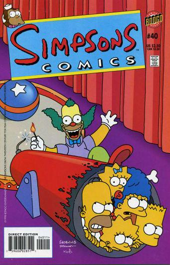 Simpsons Comics #40 (1998) Cover Art