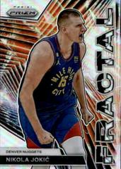 Nikola Jokic [Silver] #7 Basketball Cards 2023 Panini Prizm Fractal Prices