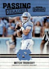 Mitchell Trubisky Football Cards 2017 Panini Contenders Draft Picks Passing Grades Prices