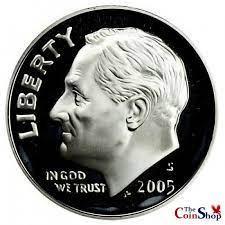 2005 S [SILVER PROOF] Coins Roosevelt Dime Prices