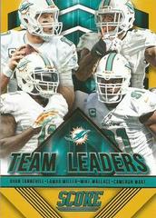 Cameron Wake/Lamar Miller/Ryan Tannehill/Mike Wallace [Gold] #3 Football Cards 2015 Panini Score Team Leaders Prices