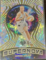 Sabrina Ionescu [Fractal] Basketball Cards 2022 Panini Revolution WNBA Supernova Prices