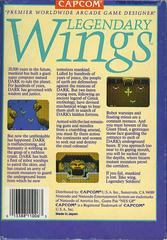 Legendary Wings - Back | Legendary Wings NES
