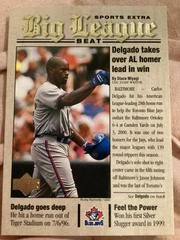 Carlos Delgado Baseball Cards 2001 Upper Deck Big League Beat Prices
