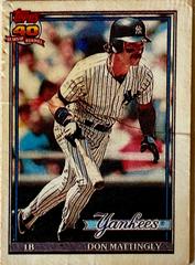 Don Mattingly Baseball Cards 1991 Topps Cracker Jack Series 1 Prices